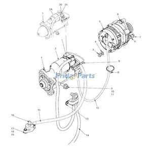 12V 95A Alternator 87038475 for CASE Loader 420 420CT 430 435 440 440CT 445 445CT 450 450CT 465 — 7
