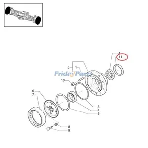 Oil Seal 85821288 for New Holland LB115 LB115.B B115 LB115.B4WS — 7