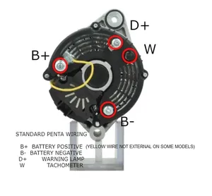 Volvo Penta 873770 Alternator NANNI 48200932 Replacement — 2