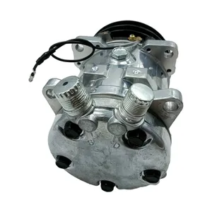 12V SD5H11 A/C Compressor 87546525 for CASE Skid Steer Loader 410 — 4