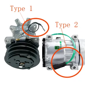 12V SD5H11 A/C Compressor 87546525 for CASE Skid Steer Loader 410 — 2