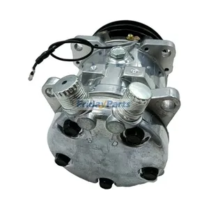 12V SD5H11 A/C Compressor 87546525 for CASE Skid Steer Loader 410 — 4