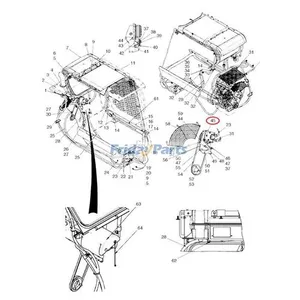12V SD5H11 A/C Compressor 87546525 for CASE Skid Steer Loader 410 — 7