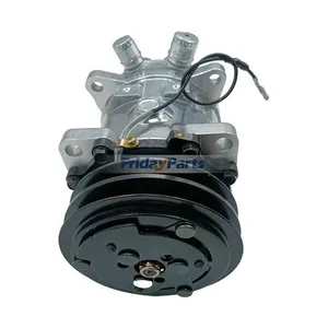 12V SD5H11 A/C Compressor 87546525 for CASE Skid Steer Loader 410 — 3