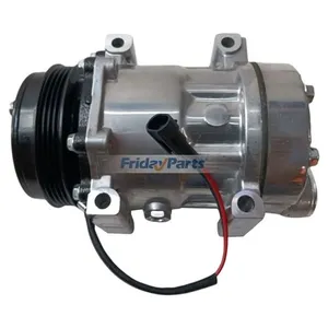 7H15SHD A/C Compressor 87802912 for New Holland Tractor T6050 TS125A T6060 T6070 T6080 T6010 T6020 T6030 TS135A T6040 TS100A — 4