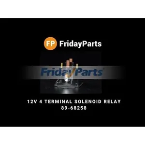 12V 4 Terminal Solenoid Relay 89-68258 for Volvo Penta AD30A MD30A AQ120B AQ145B AQ171A AQ311A Mercury Marine Outboard — 8