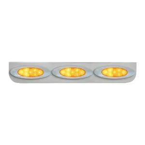 89056 24-3/4" CR L BRACKET W/3 AMBER Y2K SPYDER LED LIGHT