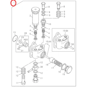 Fuel Feed Pump 8941327070 8971219100 for Isuzu Engine 4BG1 Hitachi Excavator EX100-2 EX120-5 EX160LC-5 ZX120 ZX95 — 7