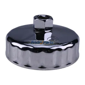 906 86mm 18 Flute Oil Filter Cap Wrench Socket Removal Tool Heavy-Duty Steel Construction for Automotive Industrial Agricultural