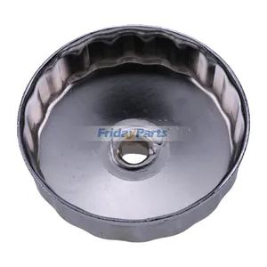 906 86mm 18 Flute Oil Filter Cap Wrench Socket Removal Tool Heavy-Duty Steel Construction for Automotive Industrial Agricultural — 5