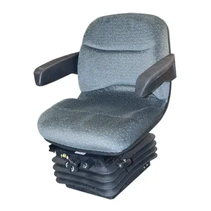 Mechanical Suspension Seat with Velour Cushion and Fold-Up Armrests