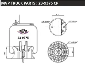 4x MVP AirSprings/ Baf Compatible for MACK 1994-2005 CH Trucks… — 5