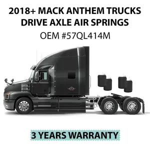 4X MVP Airsprings, bags Compatible Mack 2018+ Trucks Replaces 57QL414M/ W01-358-9375