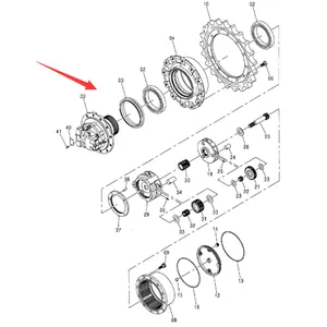 Travel Gearbox With Motor 9224123 for Hitachi Excavator ZR240JC ZX70 ZX70-HHE ZX80LCK — 2