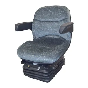 Air Suspension Seat with Fabric Cushions and 152mm Travel for Agricultural Tractors
