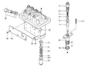 Plunger element for Bosch PF and PFR pumps M30 — 4