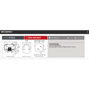 Firestone Airspring 9457 Ridewell 1003589457C