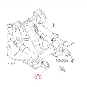 CATERPILLAR 950 GC 4526975, 452-6975, CA4526975 CYLINDER HYDRAULIC LIFT (RIGHT) 452-6975