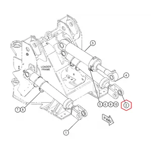 CATERPILLAR 950 GC 4526974, 452-6974, CA4526974 CYLINDER HYDRAULIC LIFT (LEFT) 452-6974