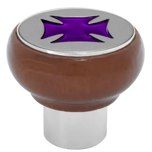 95544 Tractor Iron Cross Wood Air Valve Knob (Purple)