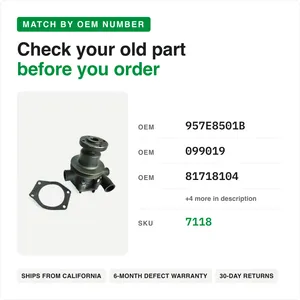 Water Pump For Ford Dexta 957E8501B — 4