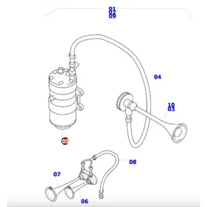 KOMATSU 96695500 PNEUMATIC COMPRESSOR FOR PC4000, PC7000, PC8000 966 955 00 — 2