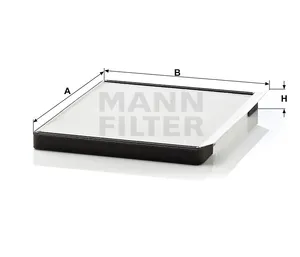 Innenraumfilter Original MANN-FILTER CU2331 - Vergleichsnummer Hyundai z.B… — 2