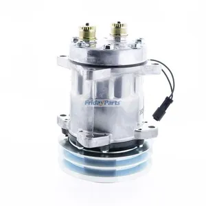 SD7H15 A/C Compressor 97204C1 for CASE IH Tractor 5120 5130 5140 5220 5230 7110 7130 7150 7220 7240 8870 8910 8930 8950 9210 — 3
