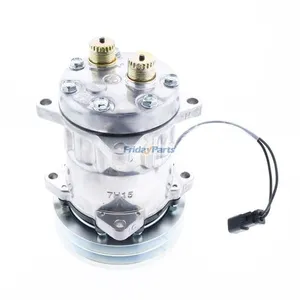 SD7H15 A/C Compressor 97204C1 for CASE IH Tractor 5120 5130 5140 5220 5230 7110 7130 7150 7220 7240 8870 8910 8930 8950 9210 — 4