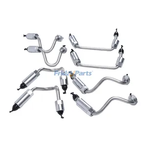 Stainless Steel Fuel Injector Line Set 97378825 97378828 for 2004-2005 GM Engine 6.6L LLY Duramax Pickup Truck Sierra 2500HD 3500HD