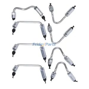 Stainless Steel Fuel Injector Line Set 97378825 97378828 for 2004-2005 GM Engine 6.6L LLY Duramax Pickup Truck Sierra 2500HD 3500HD — 4