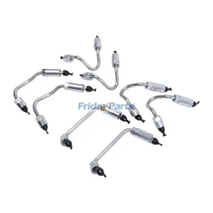 Stainless Steel Fuel Injector Line Set 97378825 97378828 for 2004-2005 GM Engine 6.6L LLY Duramax Pickup Truck Sierra 2500HD 3500HD — 2