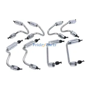 Stainless Steel Fuel Injector Line Set 97378825 97378828 for 2004-2005 GM Engine 6.6L LLY Duramax Pickup Truck Sierra 2500HD 3500HD — 3