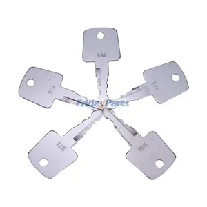 10 Pieces Ignition Key 974 2820-00003-0 for Sakai Asphalt Roller Compaction Equipment Compactor Loader Skidder Tractor Forklift — 2