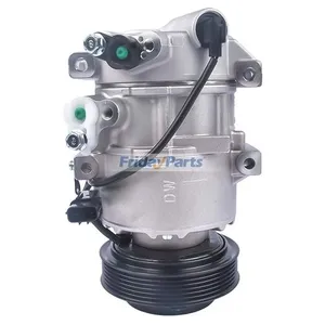 12V DVE12 6PK 125MM A/C Compressor 97701-1R100 for 2012-2017 Hyundai Accent Kia Rio 1.6L — 2