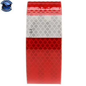98180 REFLECTIVE TAPE STRIAIGHT TRUCK APPLICATION RED/WHITE 2" X 50' ROLL