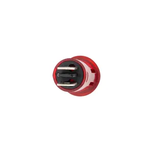 Red Warning Light 16 Amp 12V w/2 Lucar Terminals, 1 Pc. — 2
