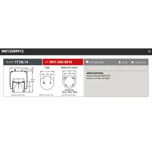 Firestone Airspring 9915 Holland (Neway) 90557104 Watson & Chalin AS-0063