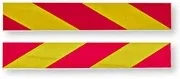 Coppia pannelli riflettenti motrice plastica adesiva