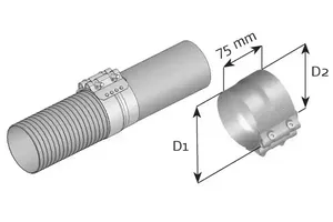 VOLVO REN EXHAUST CLAMP (DINEX-STAIINLESS)