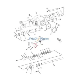 Tie Rod Assembly 9R-2842 for Caterpillar CAT 3054 Engine 416 416B 426 426B 428 428B 436B Loader — 5