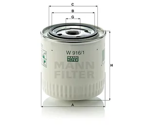 Ölfilter Original MANN-FILTER W916/1 — 2