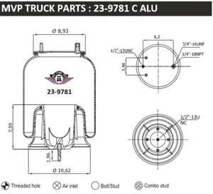 4X MVP Airsprings, bags Compatible 2003-2016 Freightliner Coronado Trucks… — 6