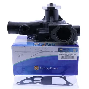 Water Pump With Gasket 6204-61-1601 620-46-11602 for Komatsu Wheel Loader WA100M-5 WA65-5 WA70-5 WA80-5 WA90-5