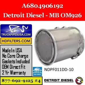 A6804906192 Detroit Diesel MB OM926 Engine DPF — 2