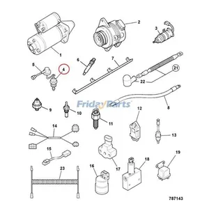 12V Shut-Off Solenoid Valve A77753 for New Holland Tractor 1TD95D TK100A — 6