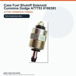Case Fuel Shutoff Solenoid Cummins Dodge A77753 8190393 — 2