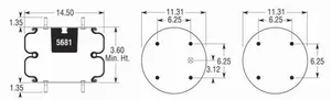 6799 Air Bag 2B14-476 ABSP2B34RC-6799