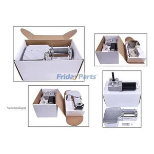 60:1 12V 1.2HP 900W Dump Truck Tarp Motor With Chrome Cover — 9