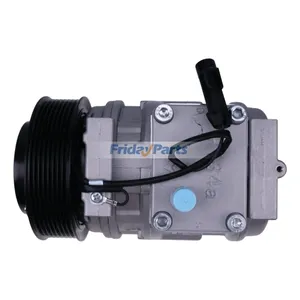 10PA15C A/C Compressor AL155836 for John Deere Tractor 6110 6120 6200 6210 6300 6310 7320 7420 7505 7520 — 3